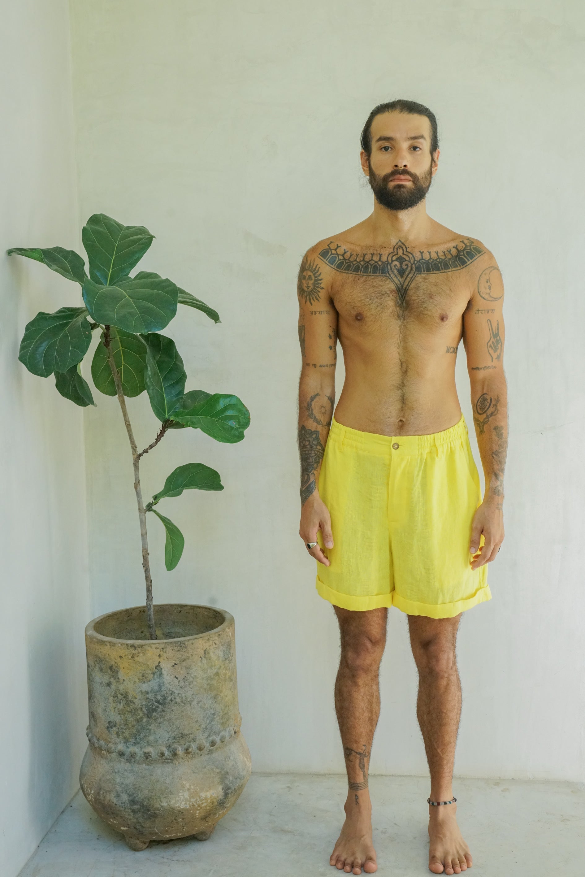 Nikeen Men's Shorts Linen - Linen Shorts - Tulum - Online – Claude
