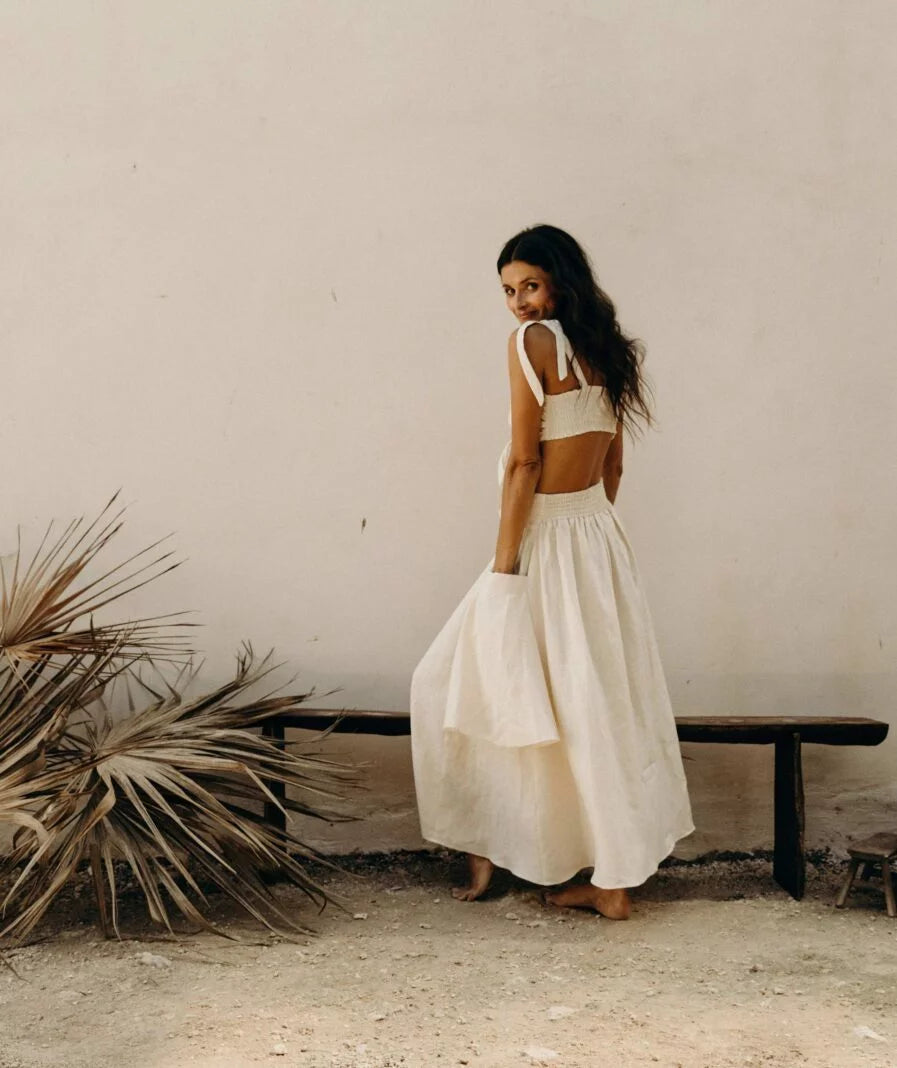 Amber Skirt - Cream